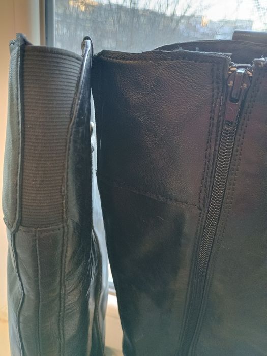 Дамски ботуши, естествена кожа,италианска мода!