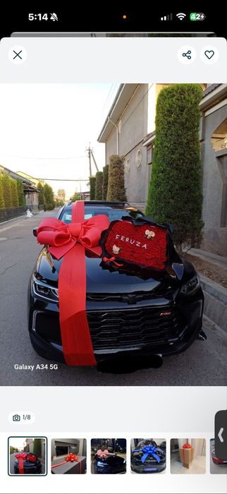 Avto bant moshina uchun qizil lenta prokat 150.000 ming