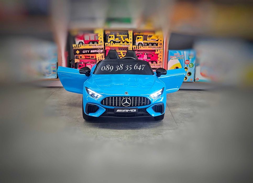 ТОП ЦЕНА!НОВО!Акумулаторна кола Mercedes SL 63 AMG с 12V,EVA гуми,USB