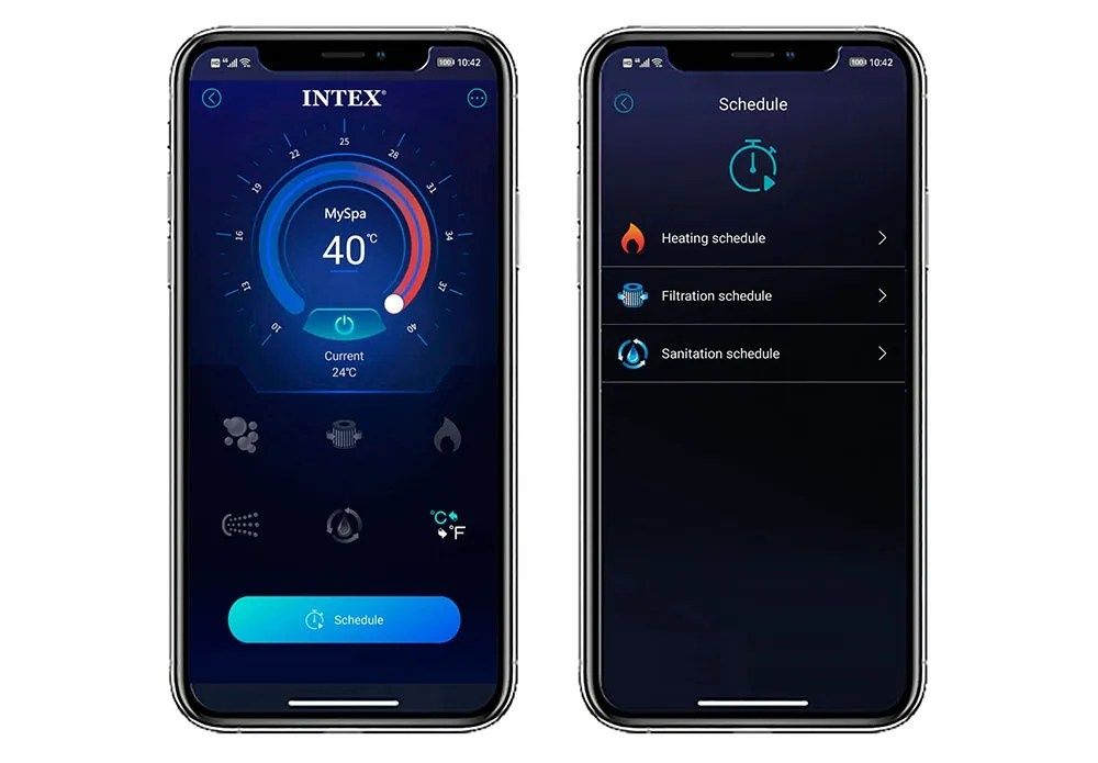 Надуваемо джакузи Intex PureSpa Bubble Deluxe, 6 места, 140 въздушни с
