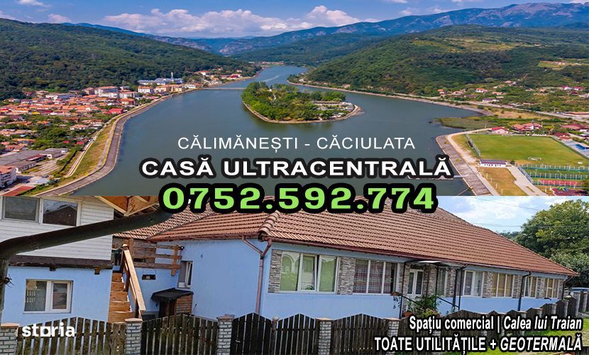 Ocazie Casa ultracentrala cu spatiu comercial Calimanesti - Caciulata