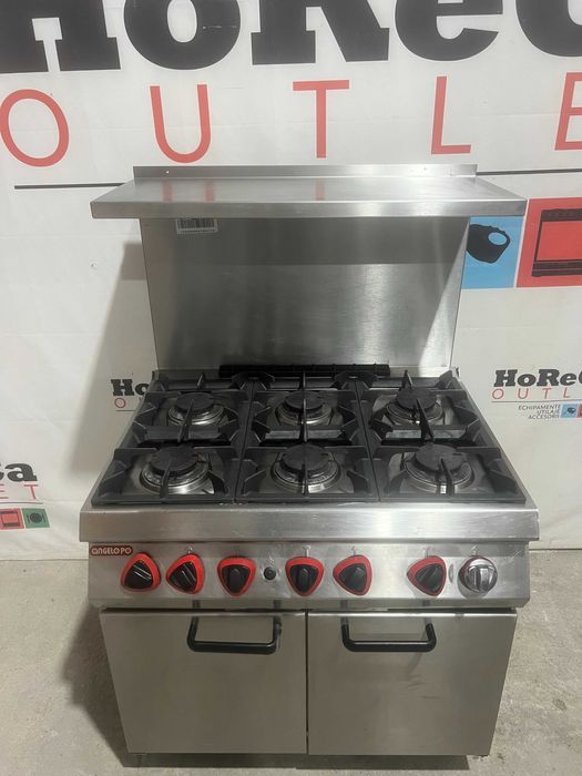 Angelo Po - Aragaz 6 focuri; Masina gatit gaz 6 focuri cu cuptor