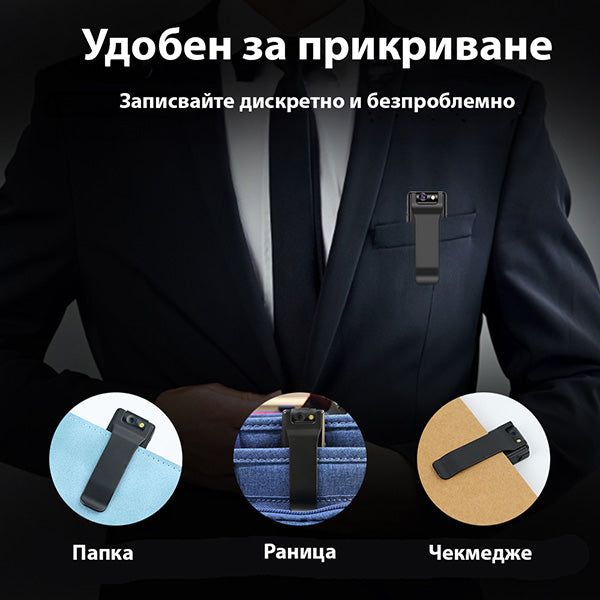 Ултракомпактен Гласов и Видеорекордер с LED Осветление /SK071/