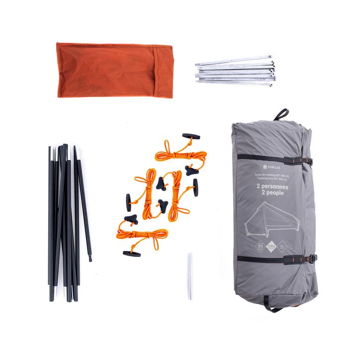 Cort tunel de trekking 2 locuri, ultra - produs resigilat Decathlon
