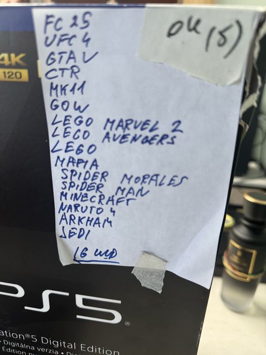 Plestation 5 tayyor oyinlari bilan