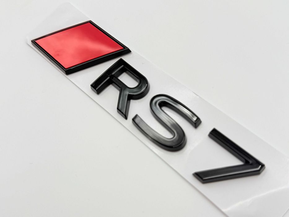 Emblema AUDI RS7 spate negru NOU