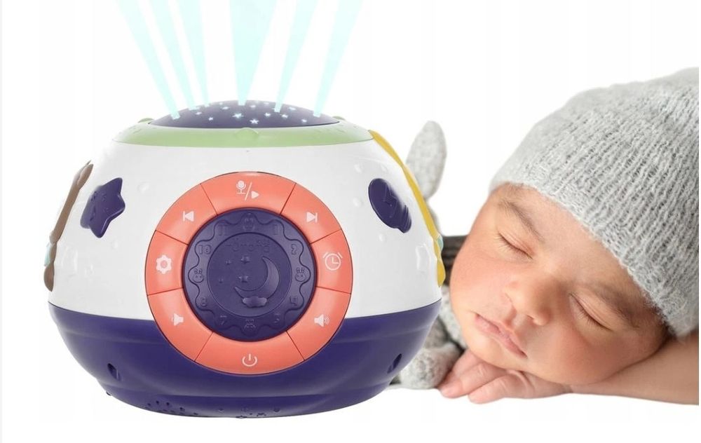 Lampa de Veghe cu muzica, Proiector 3 in 1, Bluetooth, zgomote albe