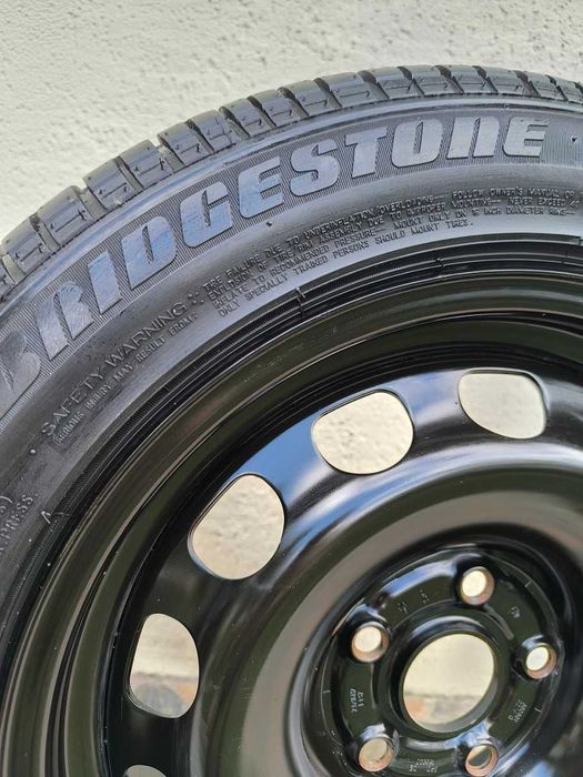 Резервна гума Brigstone Potenza с оригинална джанта за VWAG групата: AUDI,VW,SEAT,SKODA