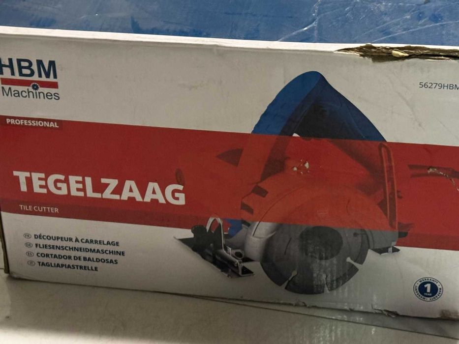 Ръчен циркуляр за рязане на плочки HBM 56279, 1400 W, 125 мм