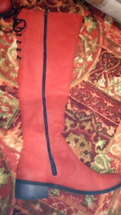 Сапоги. Натуральная замша