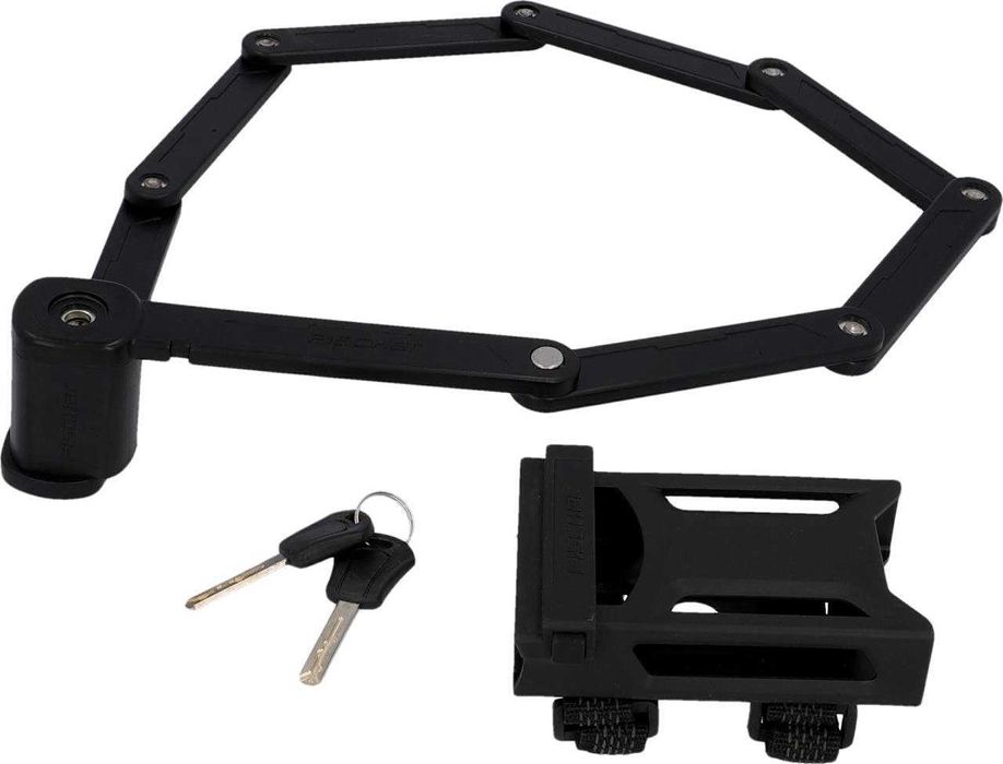 Сгъваема ключалка FISCHER XL 110 см със скоба за 1 или 2 велосипеда!