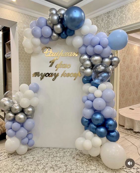 Фотозона Оформление шарами Арка Баннер