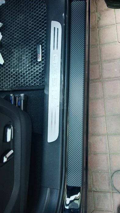 #Chery Tiggo Arrizo 6 pro Карбонвая наклейка на парог