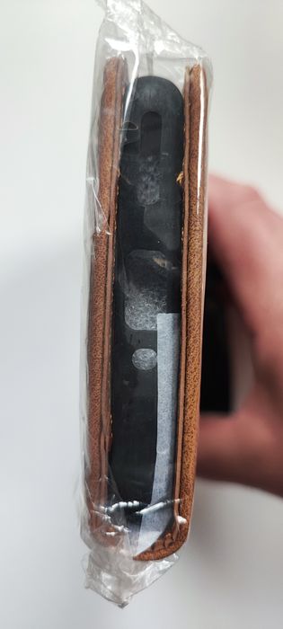 Кафяв кожен калъф с магнитен капак и силиконов гръб за Oneplus 12 5G