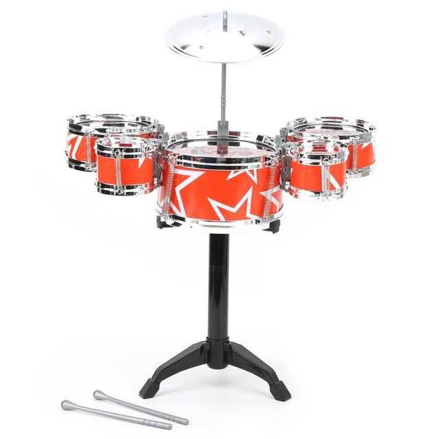 Детски Комплект Барабани с Чинел 5 барабана на стойка 3 модела столче