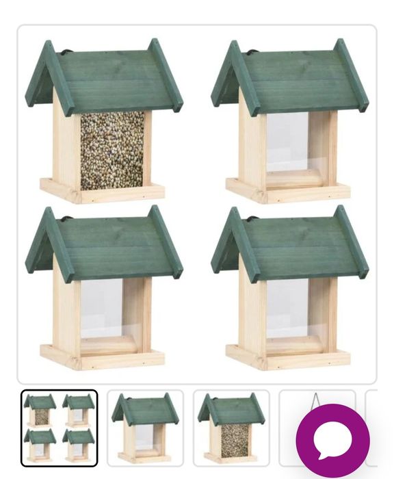 Casute si hranitoare pt pasarele din.lemn