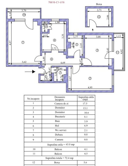 Apartament centru Braila