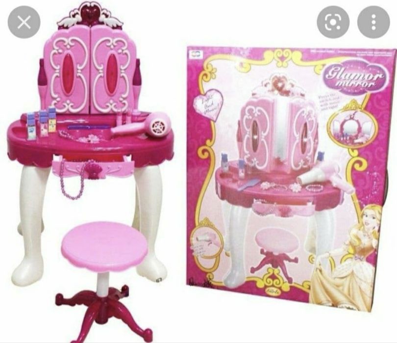 Детское трюмо, микрофон, шв.машинка,коляска, косметика, фены, сумки!