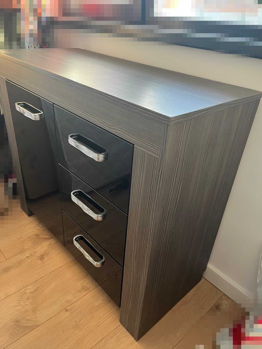 Comodă modernă gri cu sertare