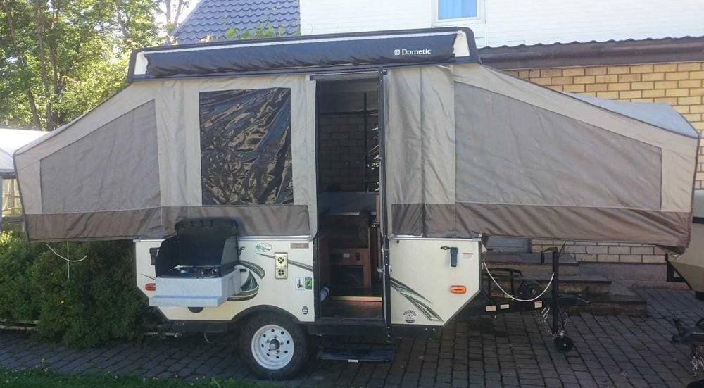 Каравана сгъваема  (като ремарке) Flagstaff mac 4+1