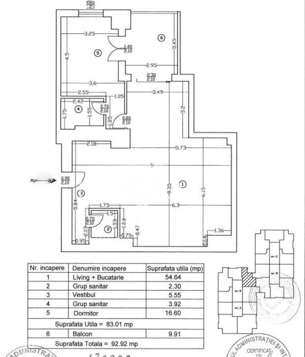 Apartament 2 camere 93mp Upground Residence metrou Pipera I Terasa, 2
