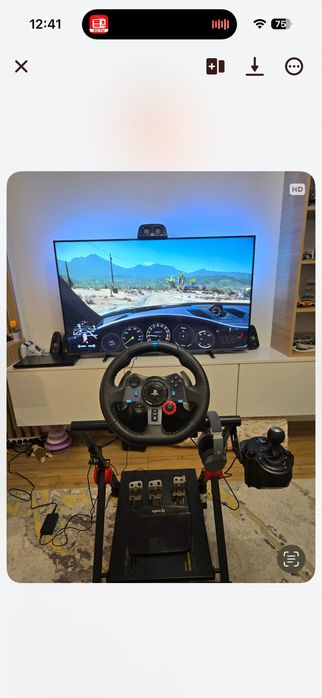 Set Logitech g29 full set: volan, schimbator si cadru