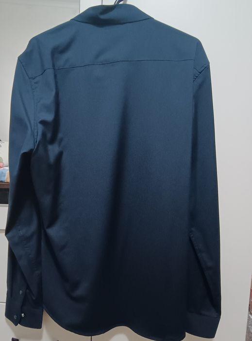 Модный рубашка темно сини