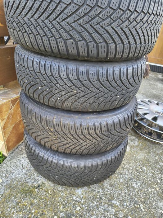 4 jante de tabla cu cauciucuri yokohama m+s 215/60/r16