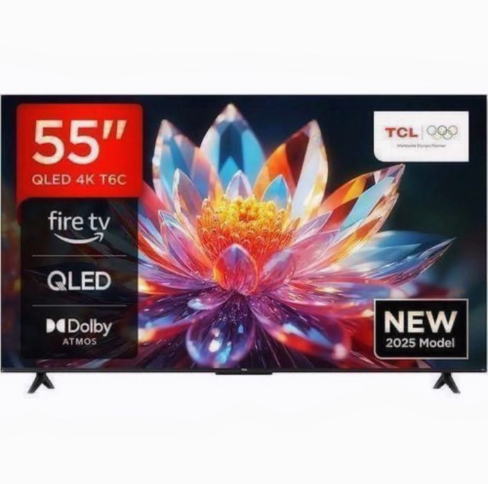 Telvizr TSL 55T6D Qled Tv . Для дома.