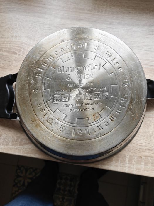 Tigaie inox fund dublu 24 cm