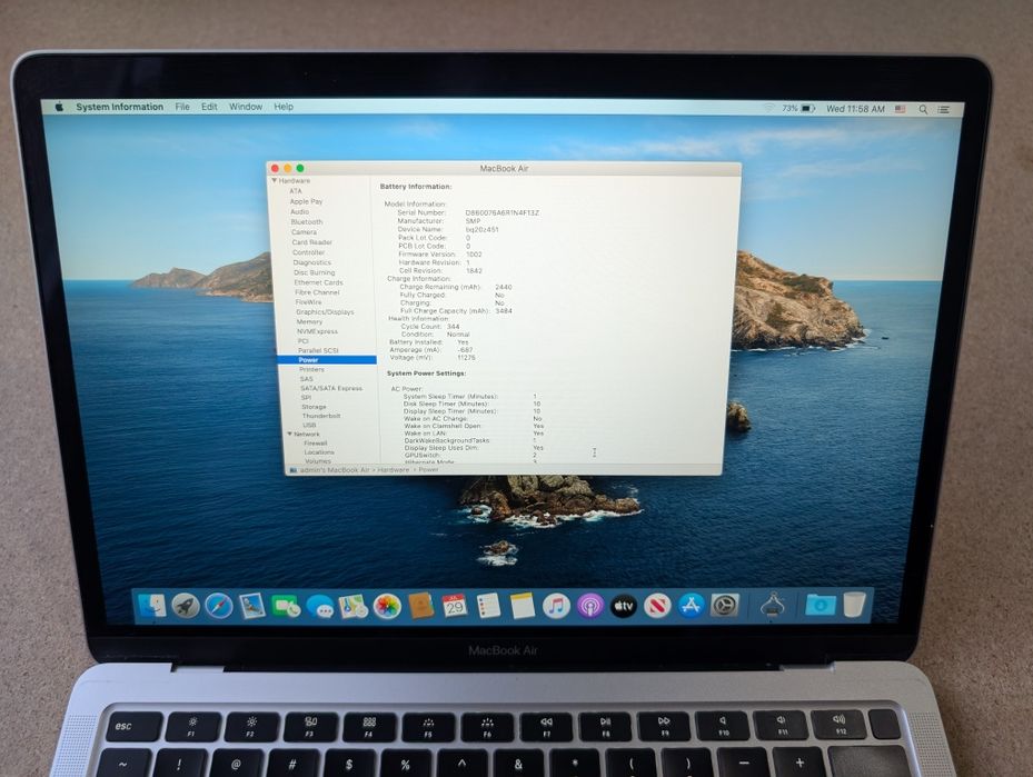 Macbook Air i7 2020 yil 16/2tb