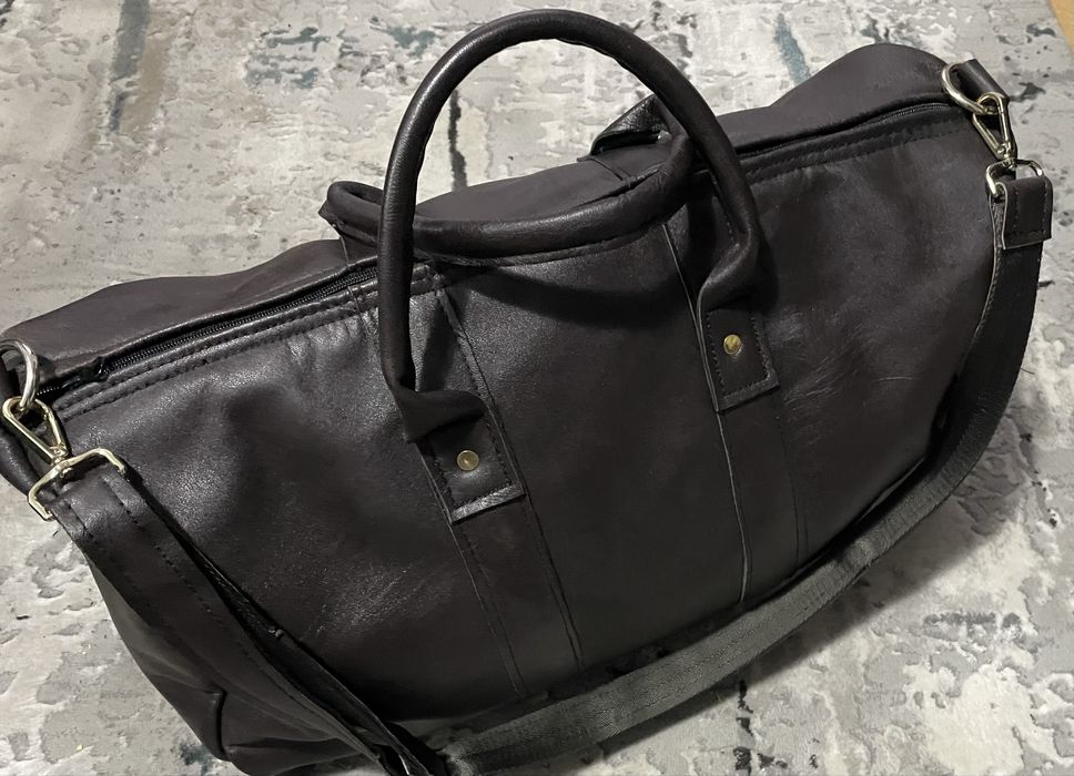 Geanta din piele naturala pt voiaj/transport maro