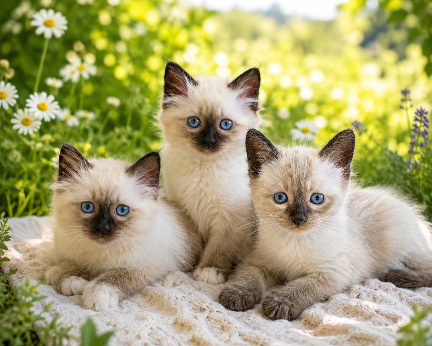 Котята сиамские домашние