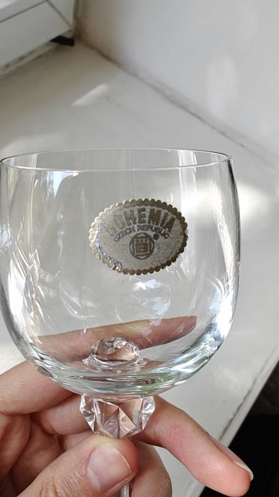 Пять винных бокалов Богемия