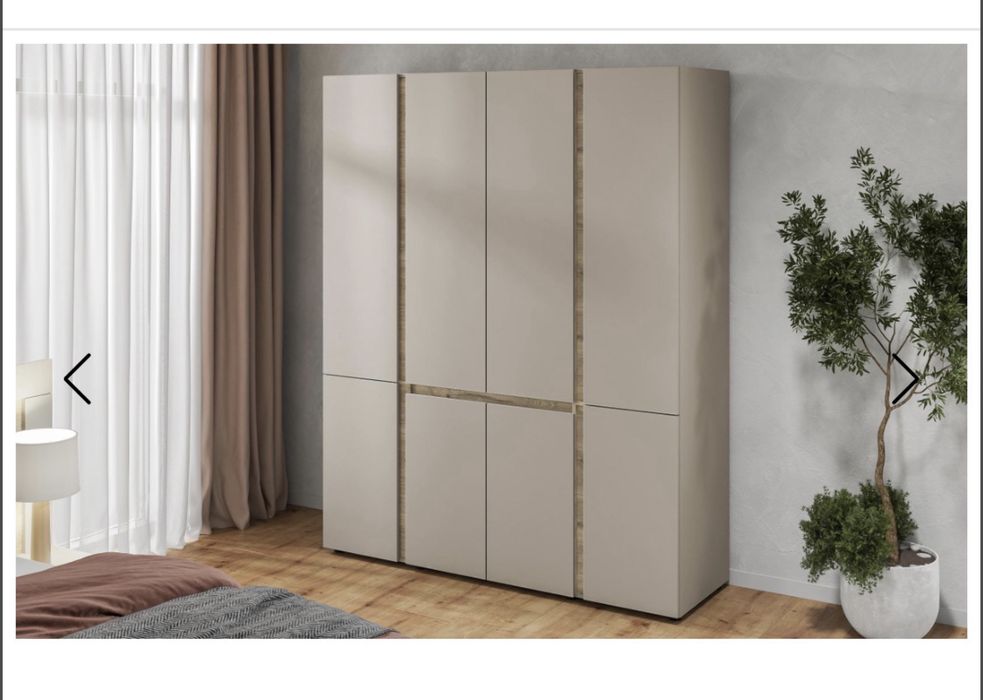 Голям гардероб сглобен нов мебели