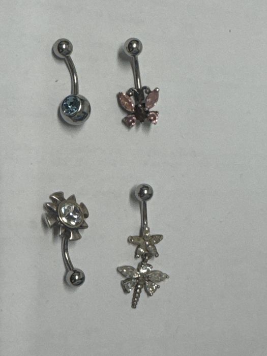 сребърни обеци за вежда 925