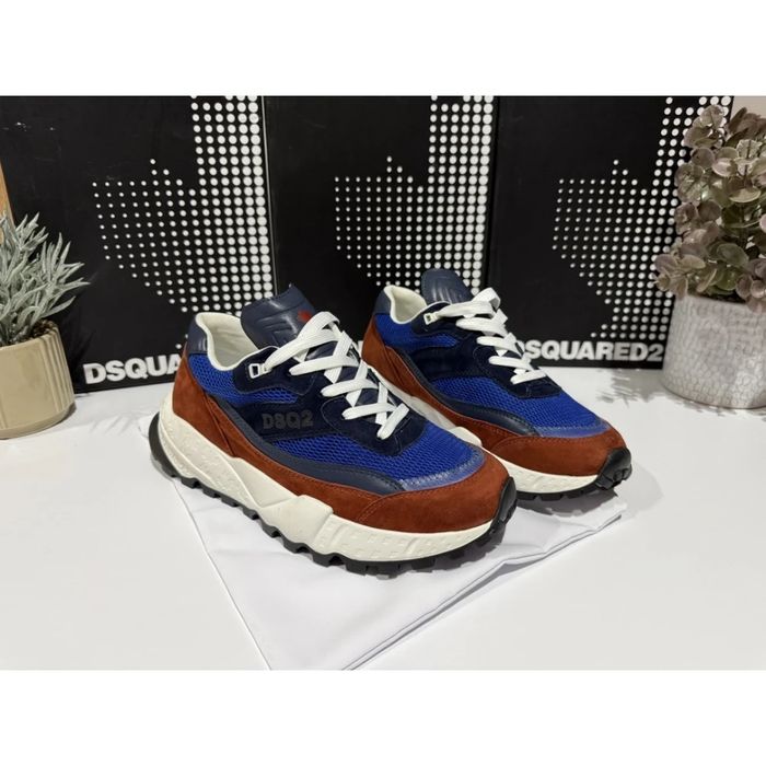 D2 Trail Sneaker / Blue & Brown