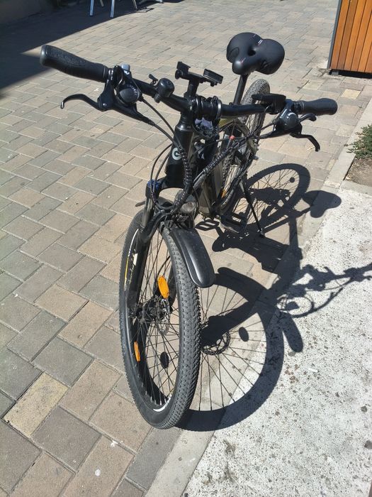 Bicicleta Electrica Eleglide M1 plus cu frane hidraulice discuri de 160 și autonomie de peste 60km, plăcute frana noi