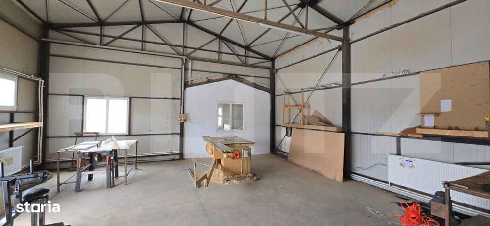 Hala industriala/comerciala, 190 mp, teren 2460 mp, Vulpeni