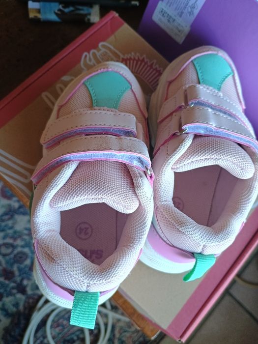 Детски спортни обувки сникърси маратонки момиче 24 розово Sinsay