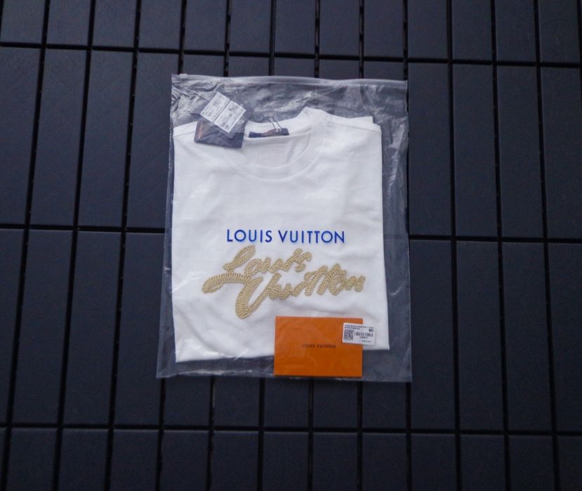 Мъжка тениска Louis Vuitton Embroidered Signature T shirt