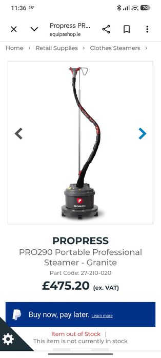 Statie calcat cu aburi profesionala Propress PRO 290