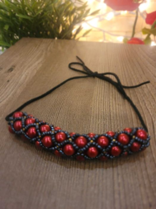 Комплект ръчно изработени колие, гривна и пръстен / подарък за жена