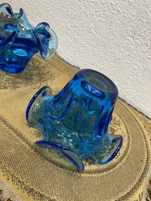 Италианска бонбониера - захарница от духано стъкло мурано