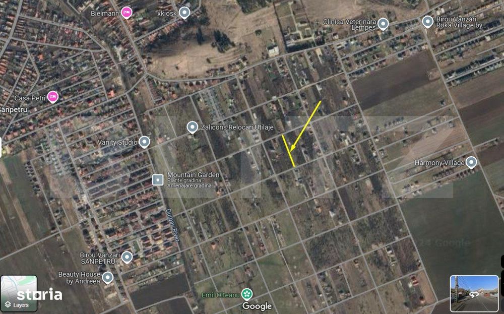 Teren Sanpetru Livada - pentru gradina, zona de relaxare.