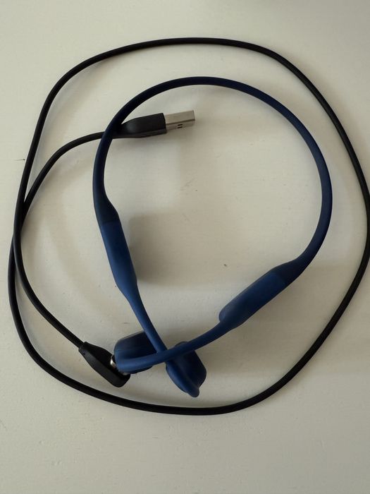 Casti audio waterproof Shokz - Aeropex - unisex, culoarea Blue Eclipse