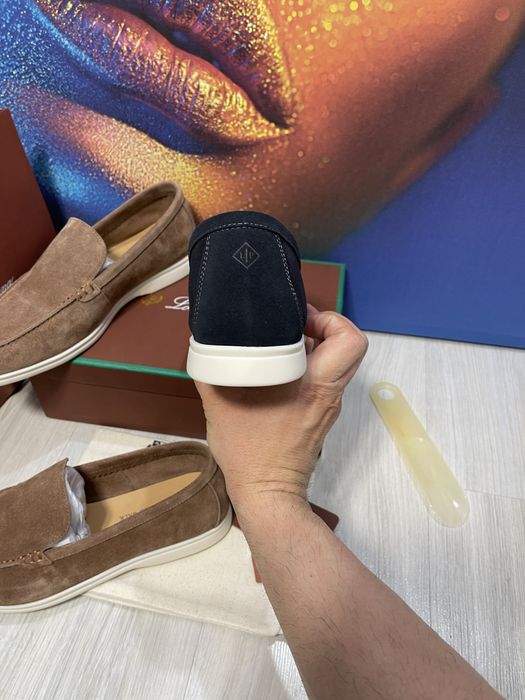 Mocasini Loro Piana piele naturala Full Box colectie noua