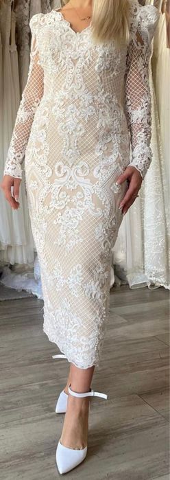 Rochie deosebita de mireasa cununie botez ocazie XS - S