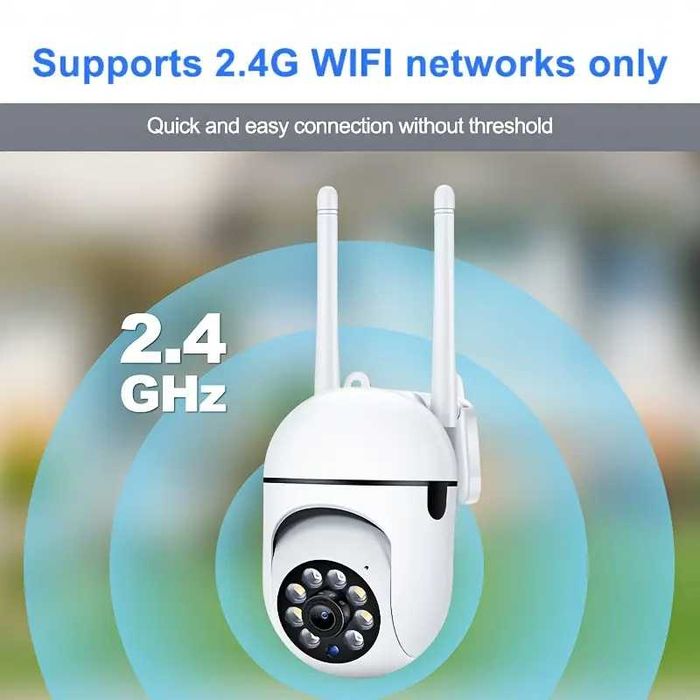Cameră de interior inteligentă HD 1080P wifi 2.4, Full HD, 2 MP