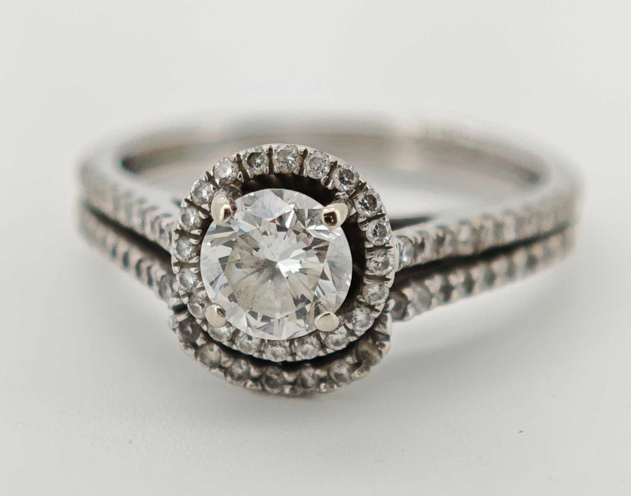Inel 14k diamante naturale 1.10ct oferta Black Friday!